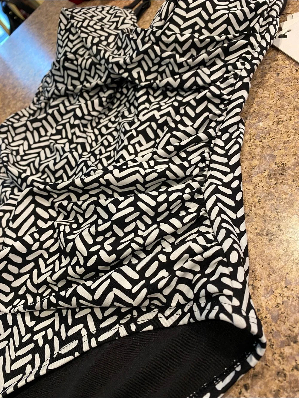NWT Calvin Klein Black & White Swimsuit One Piece Swimsuit Size 8